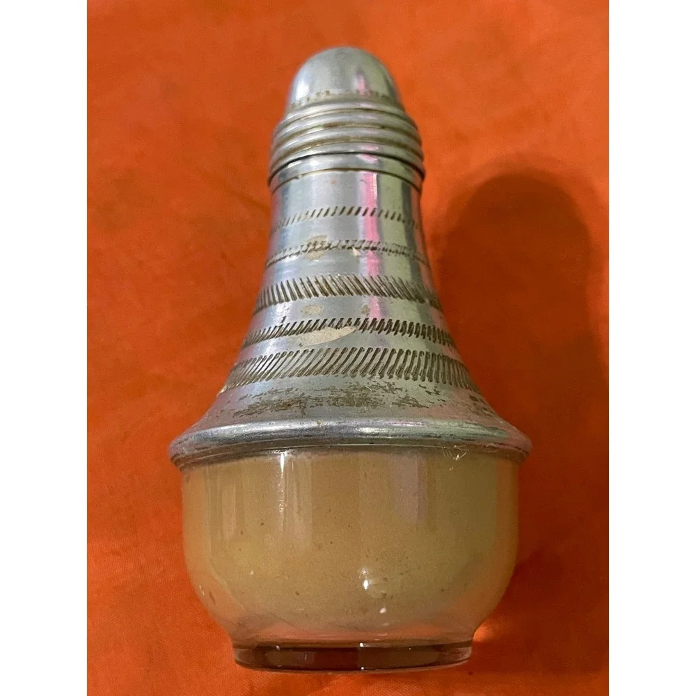 Vintage Aluminum Salt and Pepper Shakers‎ Set Ornate Retro Kitchen Decor